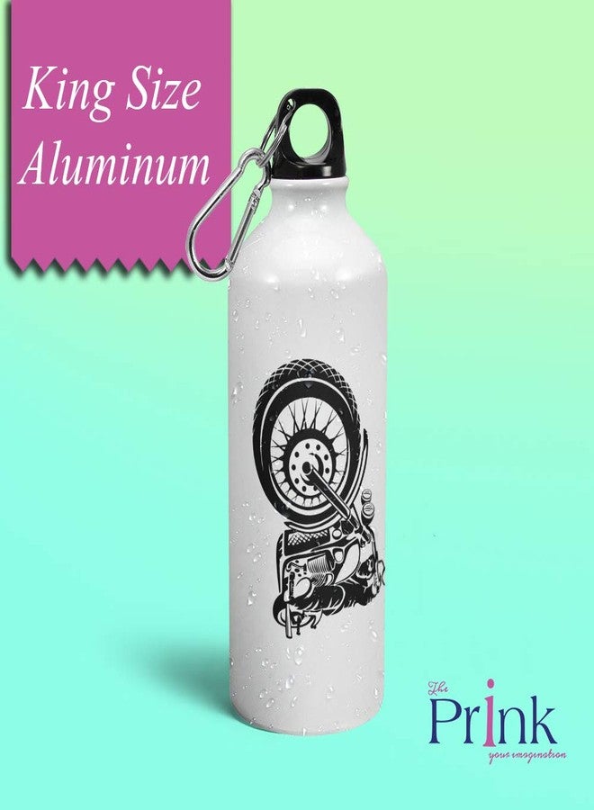 Prink Biker Printed Water Bottles for Men | Bike Print Sipper Bottles | Printed Aluminium Water Bottle for Bikers, Riders, Bike Lover, Motorcycle Boys, Sports, Gym | 600 ml - Image 2